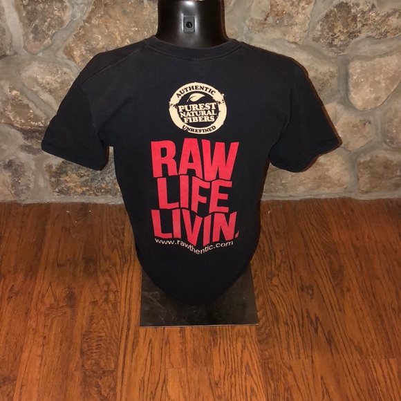 RAW cigarette rolling paper T-shirt. Size L - Picture 4 of 8